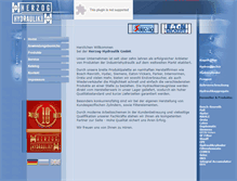 Tablet Screenshot of herzog-hydraulik.de